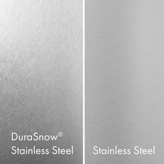 ZLINE 36" Dual Fuel Range, DuraSnow, Stainless, Brass Burners, Griddle RAS-SN-BR-GR-3609K