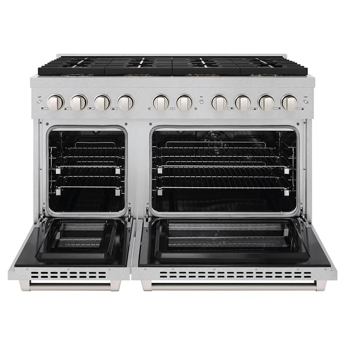 ZLINE 48" Paramount Gas Range DuoPro™ Cooktop, Dual Ovens PSGRSZ-48-CB09K