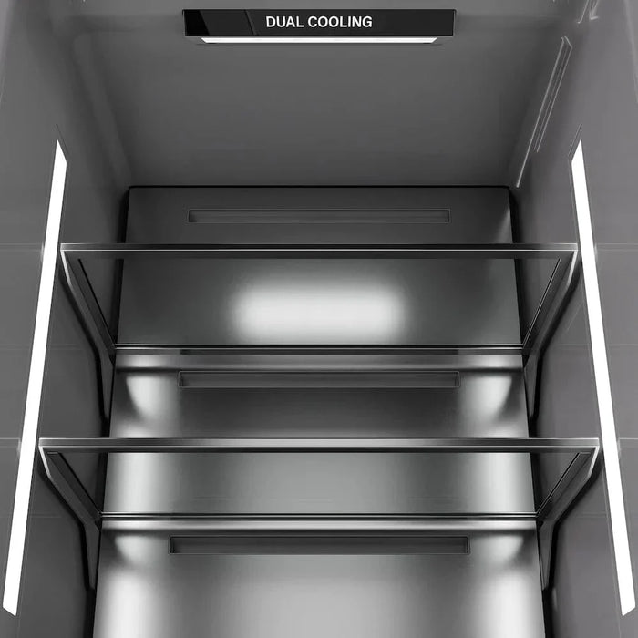 ZLINE 30" Column Refrigerator Black Stainless Steel, Graphite Gray Interior RCRV-BS-3009K