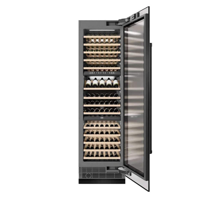 ZLINE 24"Triple Zone 100 Bottle Column Wine Cooler, Black Stainless Steel RCWV-BS-2409K