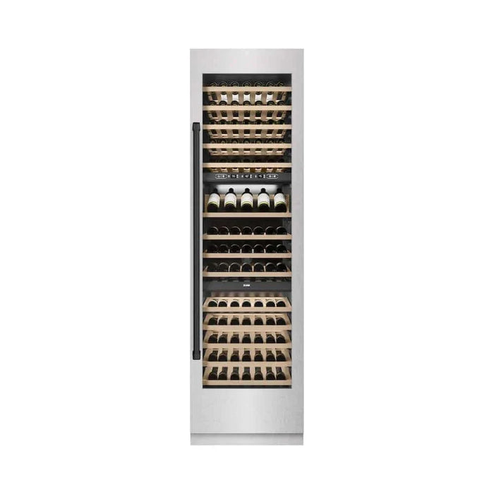 ZLINE 24"Triple Zone 100 Bottle Column Wine Cooler, DuraSnow®  Stainless Steel Matte Black RCWVZ-SN-24-MB09K