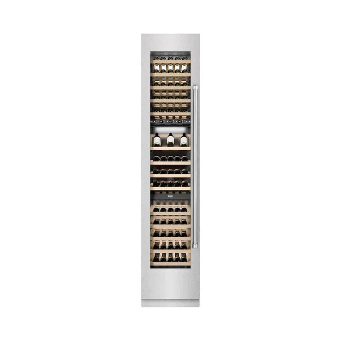 ZLINE 18"Triple Zone 68 Bottle Left Hinge Column Wine Cooler, DuraSnow® Stainless Steel RCWVL-SN-1809K