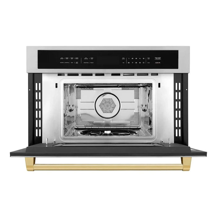ZLINE 30” Convection Microwave, Stainless Steel, Gold MWOZ-30-G09K