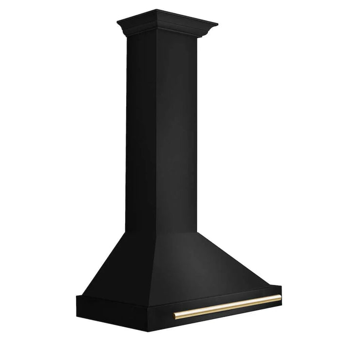 ZLINE Convertible Black Stainless Steel Wall Mount Range Hood BSKB4Z-30-G09K