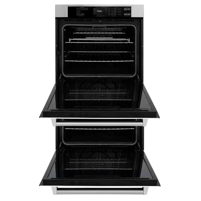 ZLINE 30"Professional True Convection Double Wall Oven, Air Fry, Self Clean, White Mattel WAD-WM-3009K