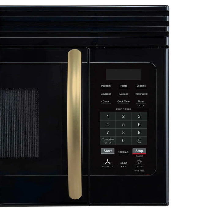 Forno Scalo 30"Over the Range Microwave, Black Stainless Steel, FOTR3007-30BLK09K