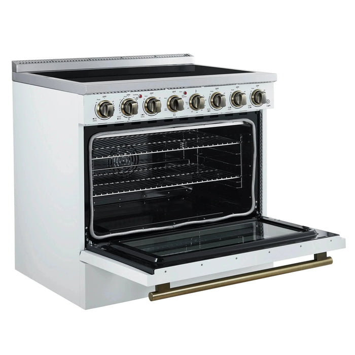FORNO Paolo 36" Electric Range FFSEL6011-36WHT09K