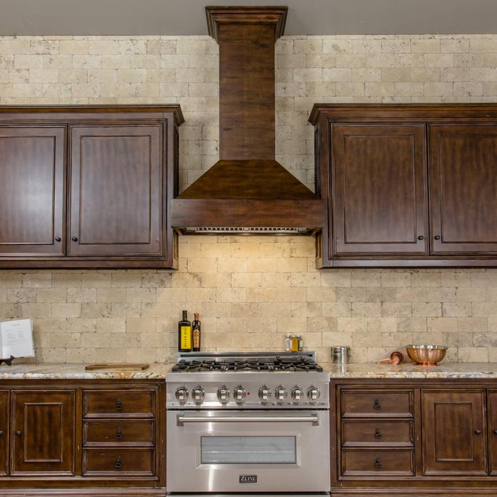 ZLINE 30" Wooden Wall Range Hood, Remote Motor, 355WH-RS-30-400 - Farmhouse Kitchen and Bath