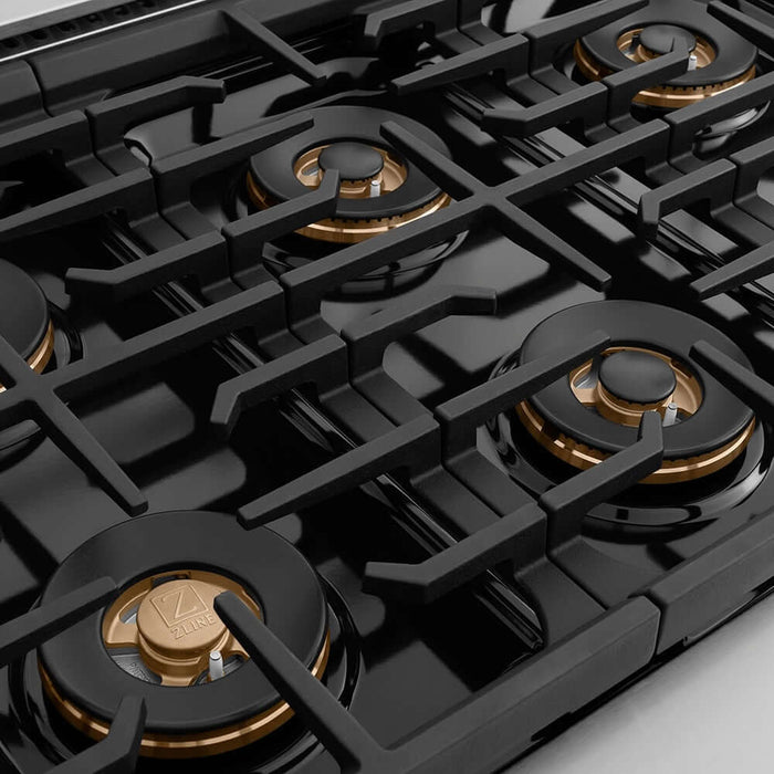 ZLINE 36" Paramount Gas Range DuoPro™ Cooktop, Convection Gas Oven PSGR-BLM-3609K