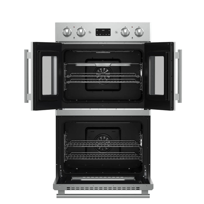 Forno 30"French Door Double Electric Wall Oven, Air Fry, Self-Clean, Sous Vide, FBOEL1340-3009K