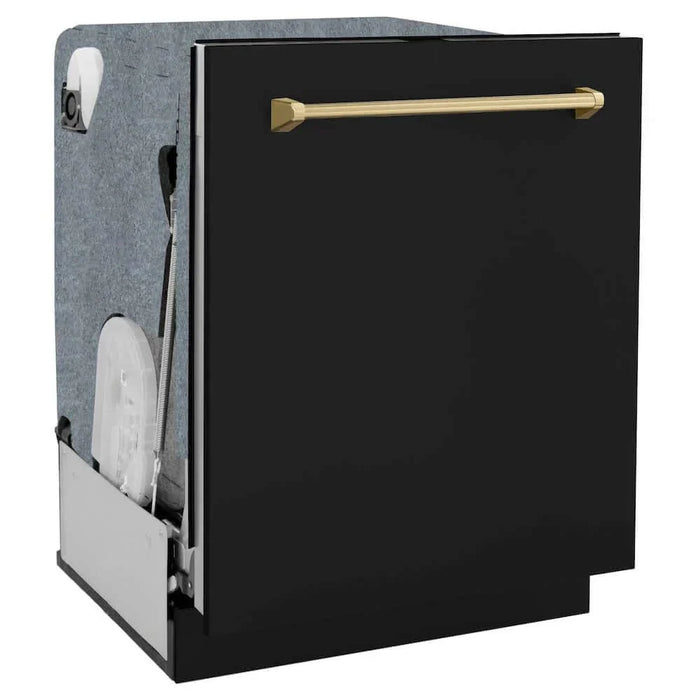 ZLINE 24" Autograph Tall Tub Dishwasher, Champagne Bronze, DWMTZ-BLM-24-CB09K