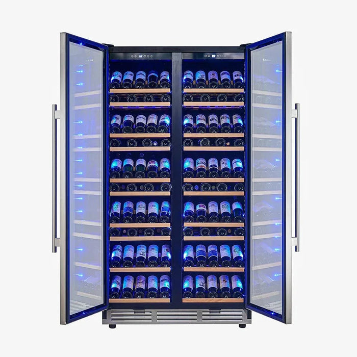 FORNO Vernazza 40" 166 Bottle Dual Zone Wine Cooler FWCDR6642-40S09K