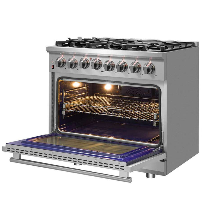 FORNO Massimo 36″ Dual Fuel Range FFSGS6125-3609K
