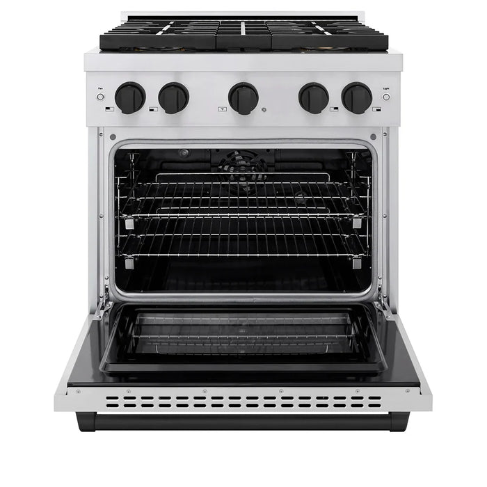 ZLINE 30" Paramount Gas Range DuoPro™ Cooktop, Convection Gas Oven PSGRZ-30-MB09K