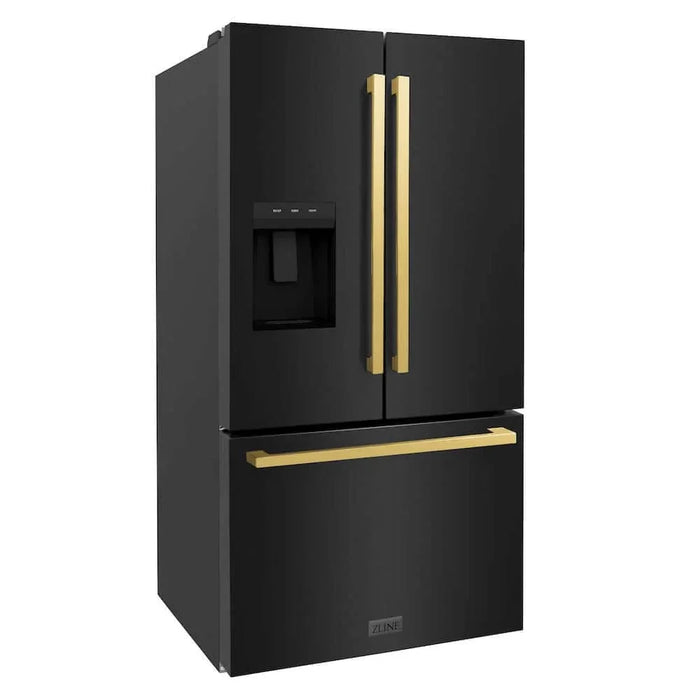 ZLINE 36" Refrigerator, Water, Ice Dispenser, Fingerprint Resistant, RSMZ-W-36-BS-FG09K