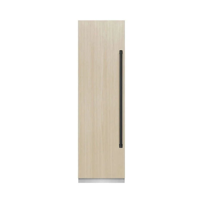 ZLINE 24" Panel Ready Column Freezer, Graphite Gray Interior Matte Black RBCFVZ-24-MB09K