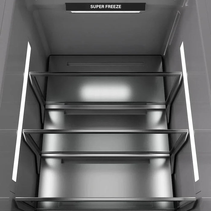 ZLINE 18" Right Hinge Column Freezer Stainless Steel, Graphite Gray Interior RCFVR-304-1809K