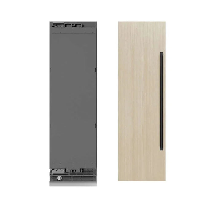 ZLINE 24" Panel Ready Column Freezer, Graphite Gray Interior Matte Black RBCFVZ-24-MB09K