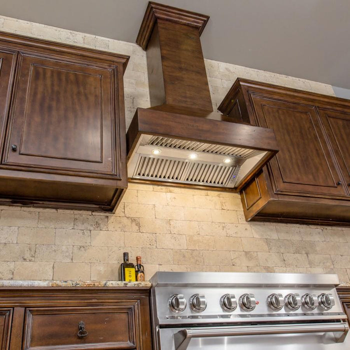 ZLINE 30" Wooden Wall Range Hood, Remote Motor, 355WH-RS-30-400 - Farmhouse Kitchen and Bath