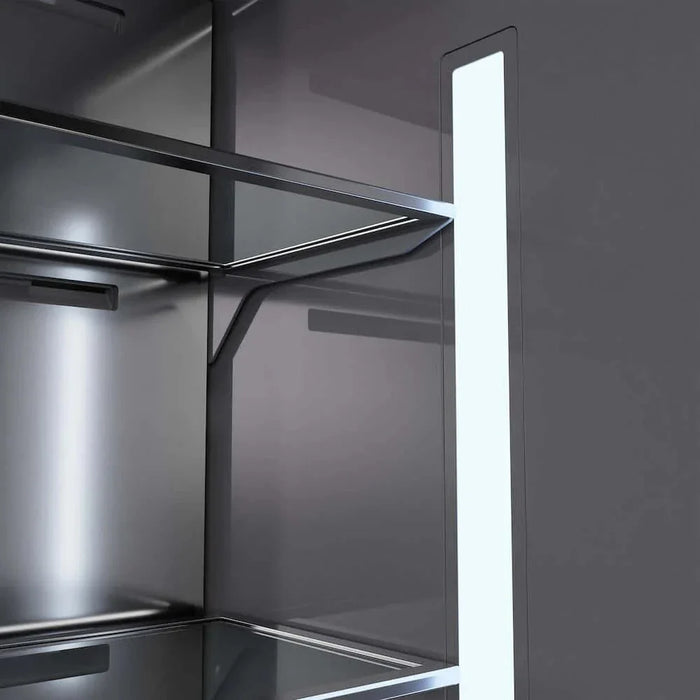 ZLINE 36" Panel Ready Built-In Bottom Freezer Refrigerator,Water Dispenser, Ice Maker,Graphite Gray, GRBIV-304-3609K