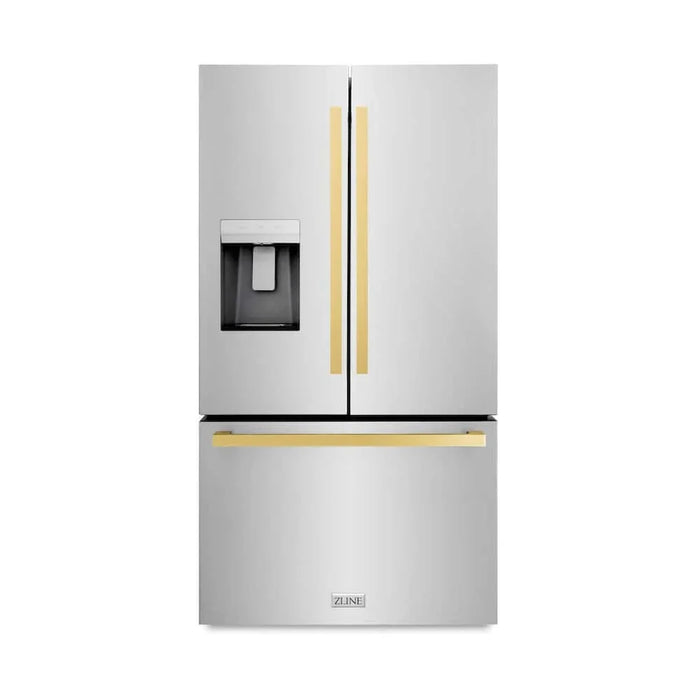 ZLINE 36" Refrigerator, Water, Ice Dispenser, Fingerprint Resistant, RSMZ-W-36-FG09K