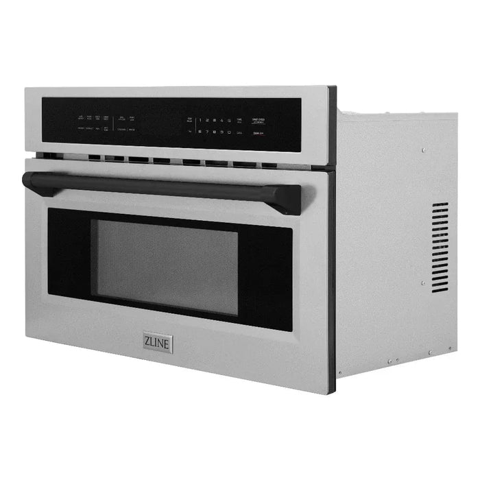 ZLINE 30” Convection Microwave, Stainless Steel, Matte Black MWOZ-30-MB09K