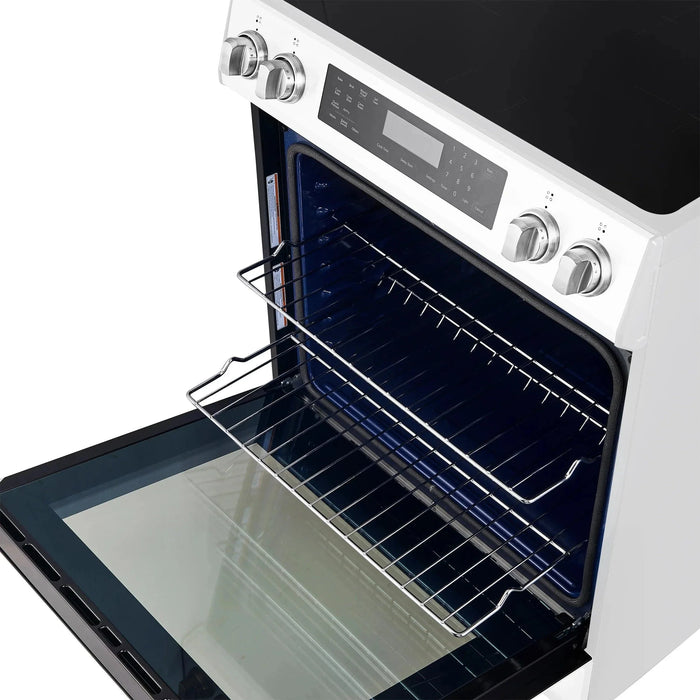 FORNO Espresso Donatello 30" Induction Range, FFSIN0905-30WHT09K