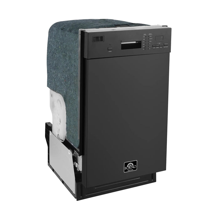 Forno Espresso 18" Built-in Dishwasher in Black, FDWBI8041-18BLK09K