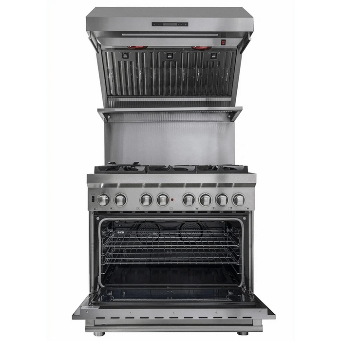 Forno Savona - 36" Wall Mount Range Hood & Back Splash FRHWM5029-3609K