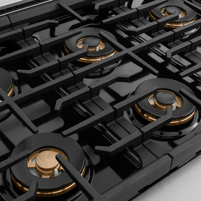 ZLINE 48" Paramount Gas Range DuoPro™ Cooktop, Dual Ovens PSGR-WM-4809K