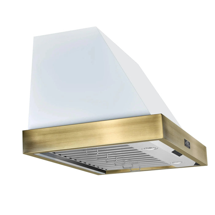 FORNO Vittorio 36" Wall Mount Range Hood FRHWM5078-36WHT09K