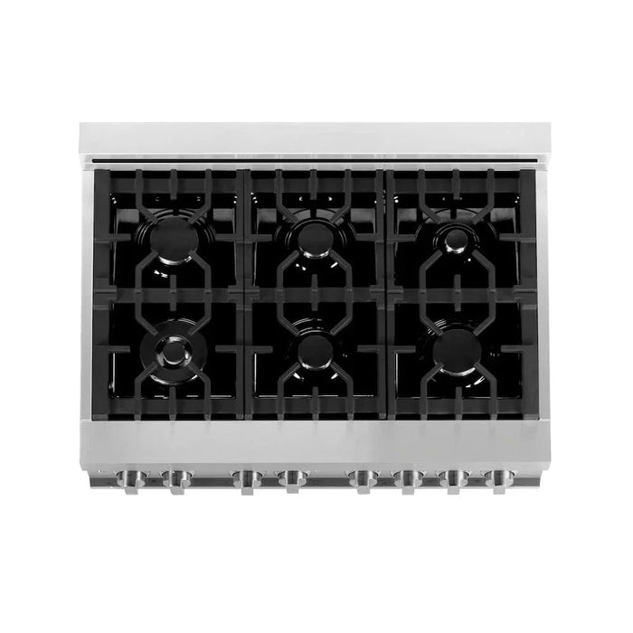 ZLINE 36" Dual Fuel Oven Range, Stainless Steel, Griddle RA-GR-3609K