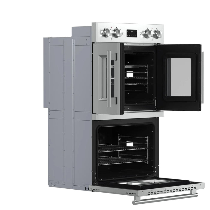 Forno 30"French Door Double Electric Wall Oven, Air Fry, Self-Clean, Sous Vide, FBOEL1340-3009K
