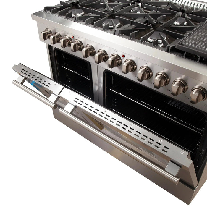 FORNO Appliance Package - 48" Gas Range and 60" Refrigerator FBDL-018-03CAUS09K
