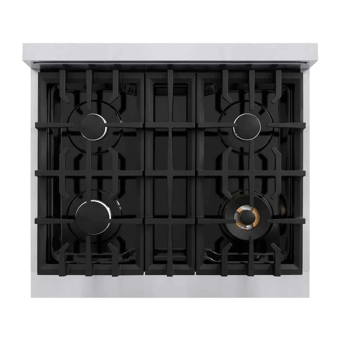 ZLINE 30" Select Dual Fuel Range Gas Cooktop Electric Convection Oven Stainless Steel HDR3009K
