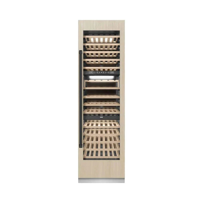 ZLINE 24" Triple Zone 100 Bottle Panel Ready Column Wine Cooler Matte Black RBCWVZ-24-MB09K