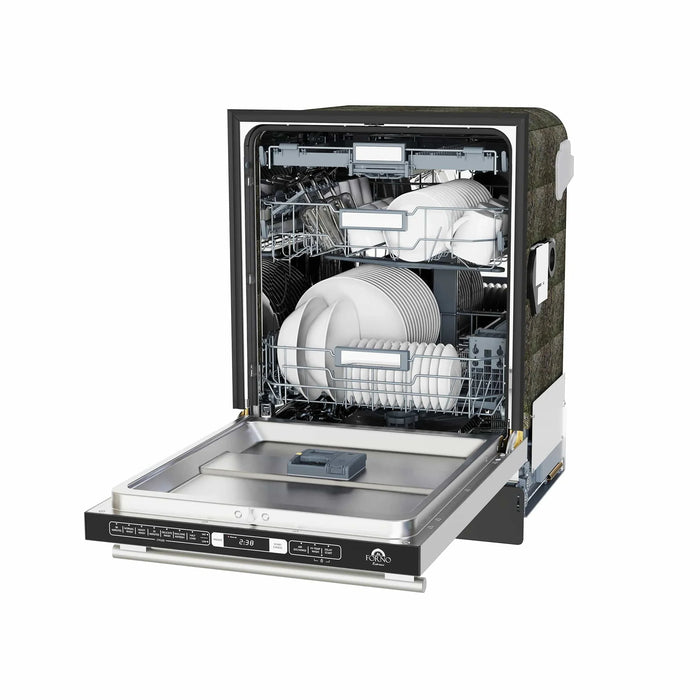 Forno Espresso 24" Built-In Tall Tub Dishwasher, Stainless Steel, Silver, FDWBI8035-24S09K