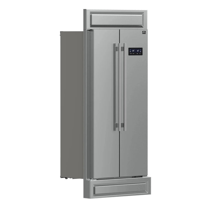 FORNO Salerno 37" Side-by-Side Built-In Refrigerator FFRBI1805-37MG09K