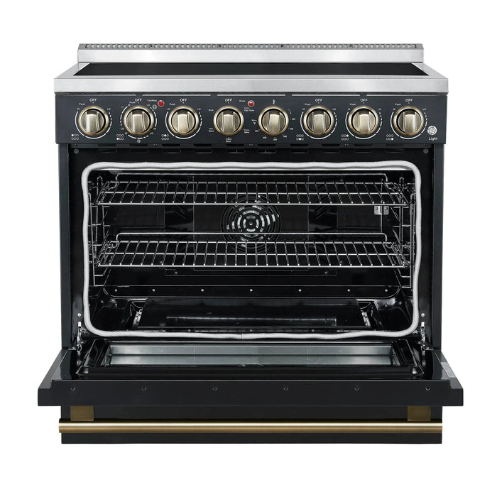 FORNO Paolo 36" Electric Range FFSEL6011-36BLK09K