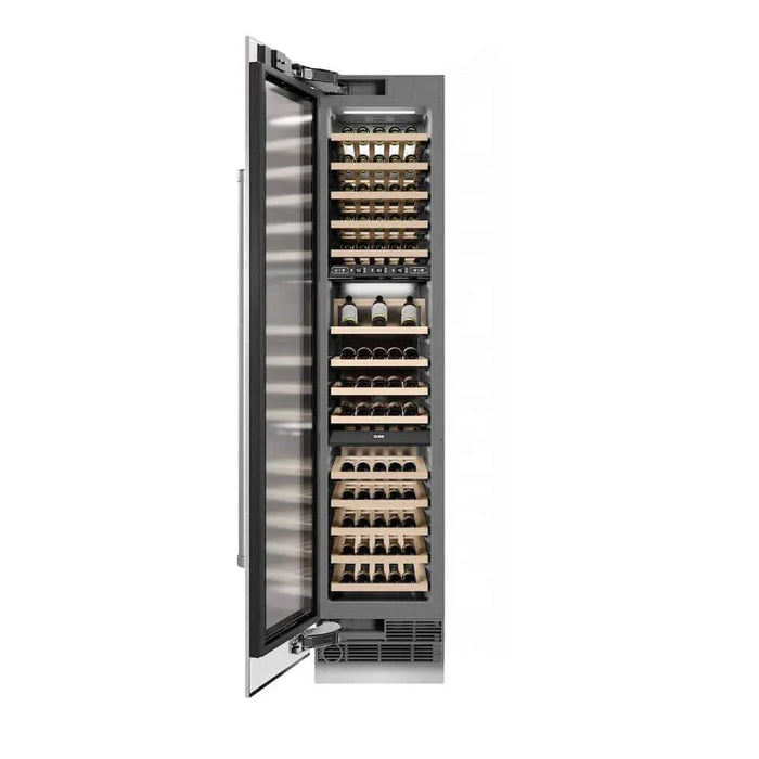 ZLINE 18"Triple Zone 68 Bottle Left Hinge Column Wine Cooler, DuraSnow® Stainless Steel RCWVL-SN-1809K