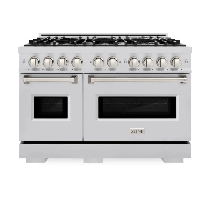 ZLINE 48" Dual Fuel Range, Gas Cooktop, Electric Convection Oven Stainless Steel, CDR4809K