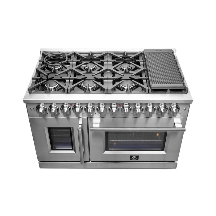 FORNO Massimo 48″ French Door Dual Fuel Range FFSGS6325-4809K