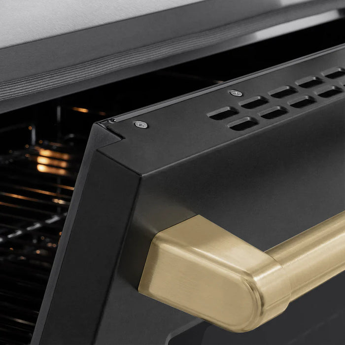 ZLINE Paramount Induction Range, Cooktop, Electric Convection Oven SINRZ-BLM09K