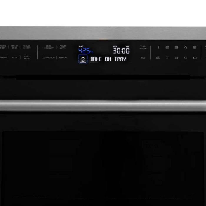 ZLINE 30" Oven WASB-30 & Microwave MWO-24-BS Bundle09K