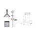 ZLINE 48" Remote Blower Wooden Island Range Hood, 681iM-RD-48 - Farmhouse Kitchen and Bath