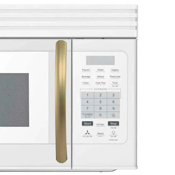 Forno Scalo 30"Over the Range Microwave, White Stainless Steel, FOTR3007-30WHT09K
