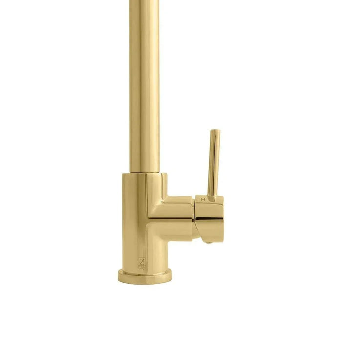 ZLINE Van Gogh Kitchen Faucet in Polished Gold, VNG-KF-PG09K