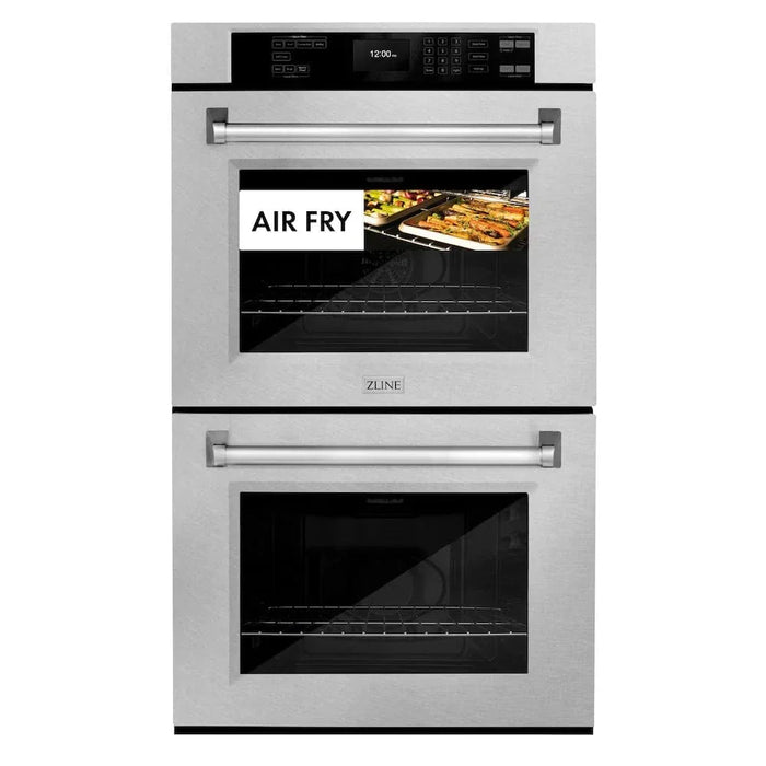 ZLINE 30"Professional True Convection Double Wall Oven, Air Fry, Self Clean, DuraSnow® Stainless Steel WADS-3009K