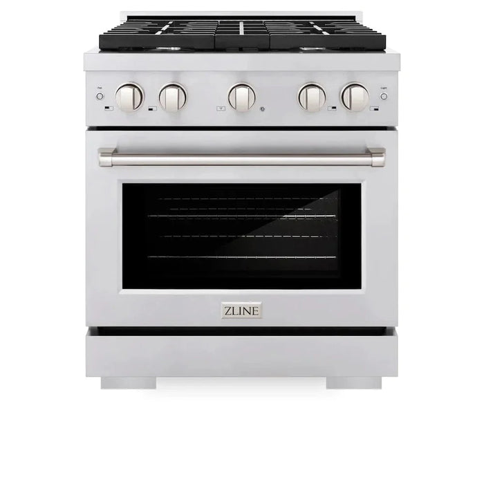 ZLINE 30"Paramount Dual Fuel Range Stainless Steel, SDR3009K