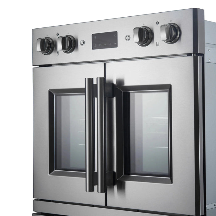 Forno 30"French Door Double Electric Wall Oven, Air Fry, Self-Clean, Sous Vide, FBOEL1340-3009K